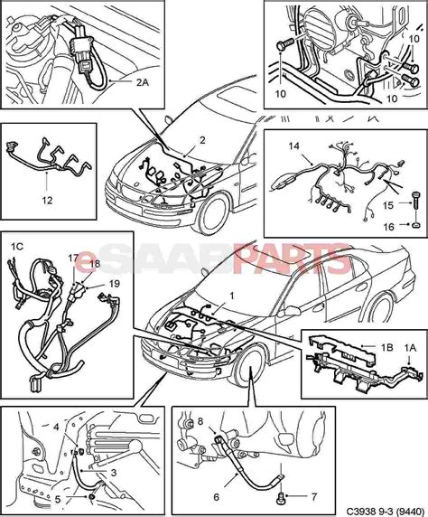 saab 93 wiring diagrams PDF