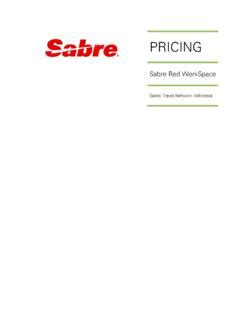 sabre red itinary pricing and fare quote manual Kindle Editon