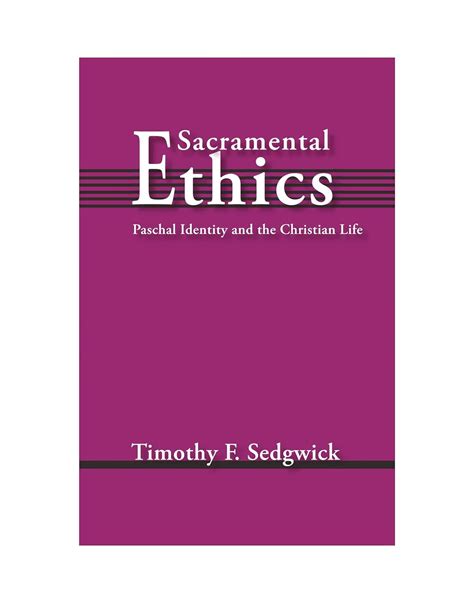 sacramental ethics paschal identity and the christian life Epub