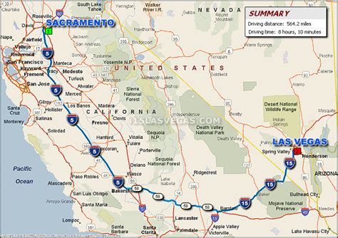 sacramento ca to las vegas nv