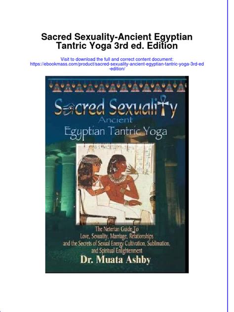 sacred sexuality ancient egyptian tantric yoga Kindle Editon