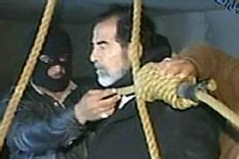 saddam hussein video hanging