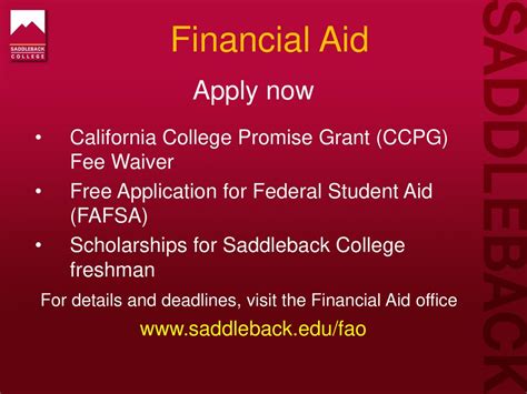 saddleback financial aid