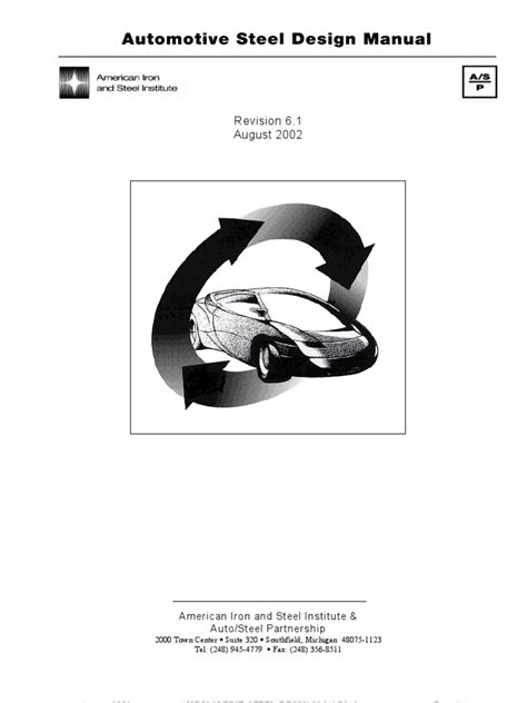 sae automotive steel design manual pdf PDF