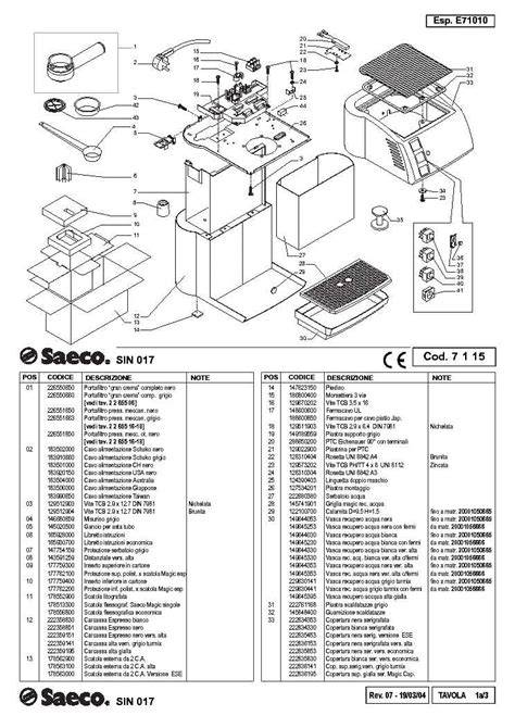 saeco wiring diagram PDF
