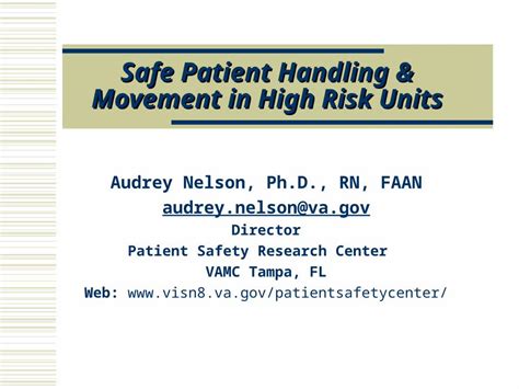 safe patient handling and movement safe patient handling and movement Doc