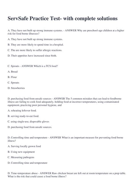 safeserv 6th edition practice test Doc