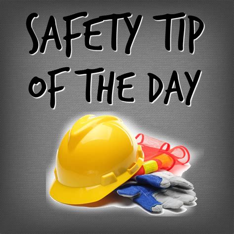 safety tips of the day