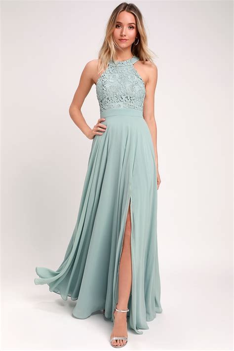 sage maxi dress