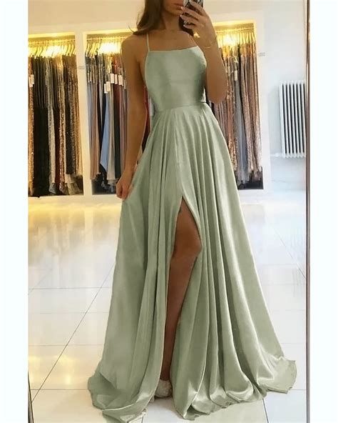 sage prom dress