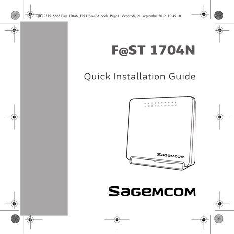 sagemcom 1704 n user manual Kindle Editon