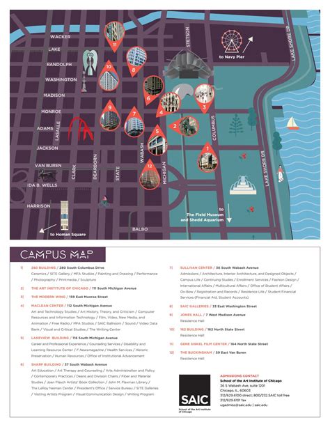 saic campus map