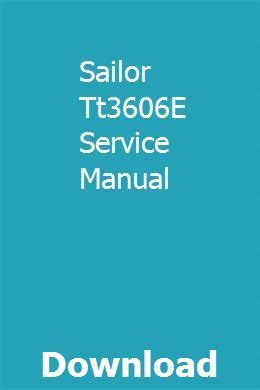 sailor tt3606e service manual Epub