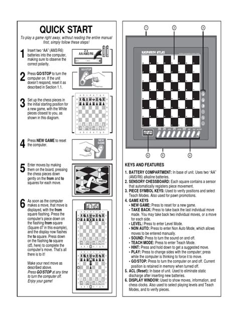 saitek kasparov chess computer manual Kindle Editon