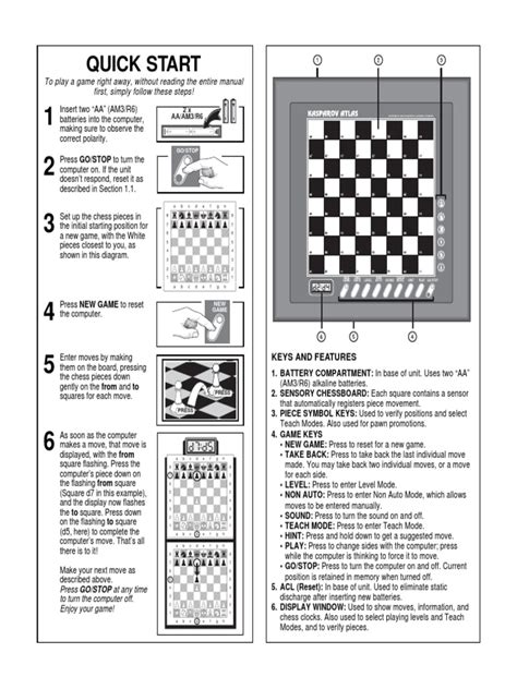 saitek kasparov chess computer manual Kindle Editon