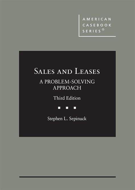 sales and leases a problem solving approach american casebooks Doc