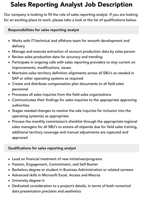 sales and marketing reporting analyst jobs