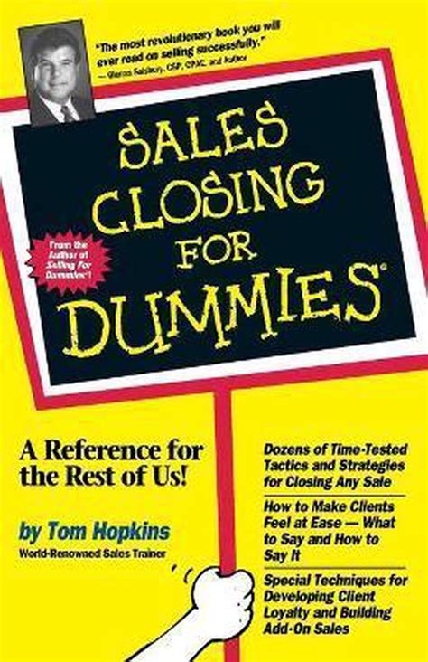 sales closing for dummies Kindle Editon