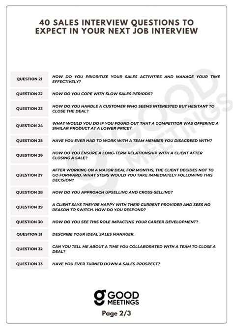 sales interview questions and answers win the job you want PDF