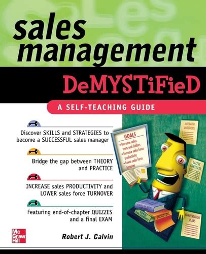 sales management demystified a self teaching guide Kindle Editon