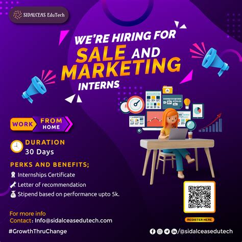 sales marketing internship