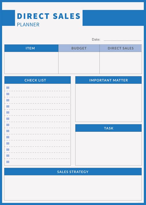 Sales Planner Template
