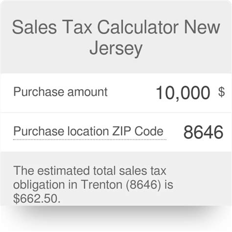 sales tax rate new jersey