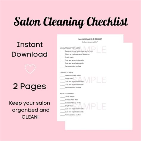 salon cleaning duties list Ebook Reader