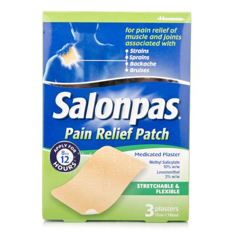 salonpas pain relief patch how to use