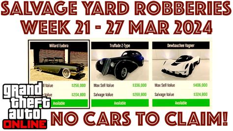 salvage yard robberies this week