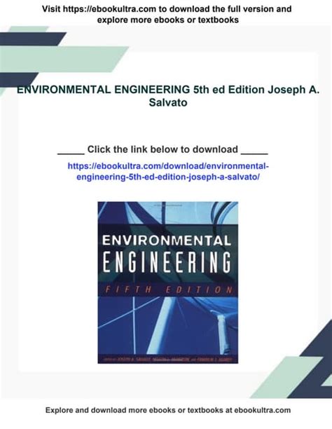 salvato environmental engineering 5th edition Kindle Editon