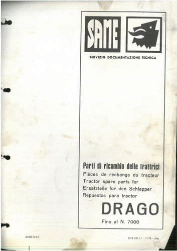 same drago parts manual Epub