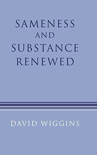 sameness and substance renewed sameness and substance renewed Reader