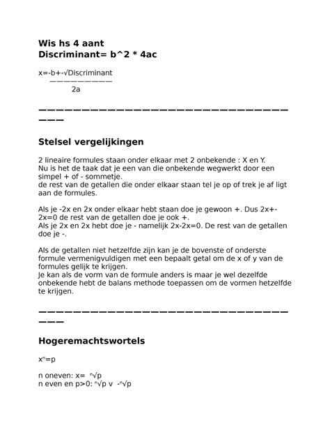 samenvatting getal en ruimte vwo 4 hoofdstuk 3 Epub