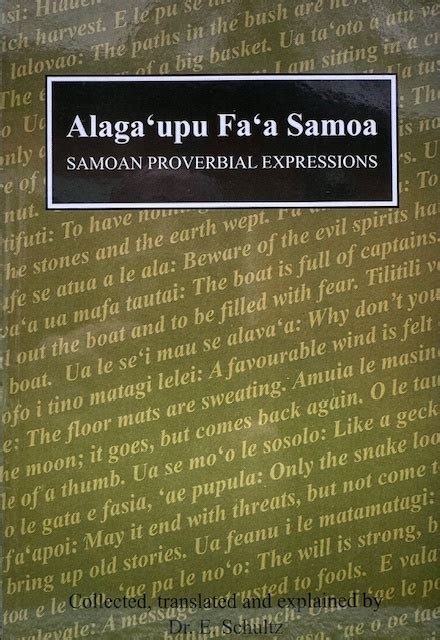 samoan proverbial experessions alagaupu faa samoa Reader