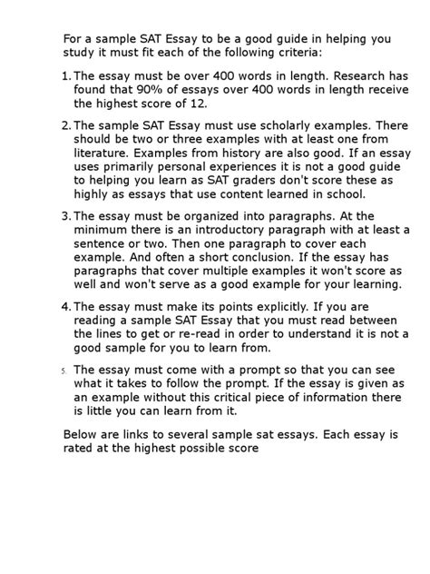 sample 12 sat essays Epub