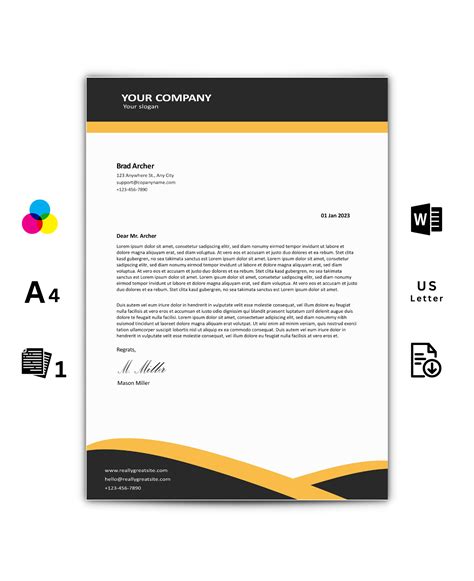 Sample Business Letterhead Templates