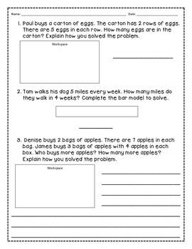 sample common core multiplication word problems Doc