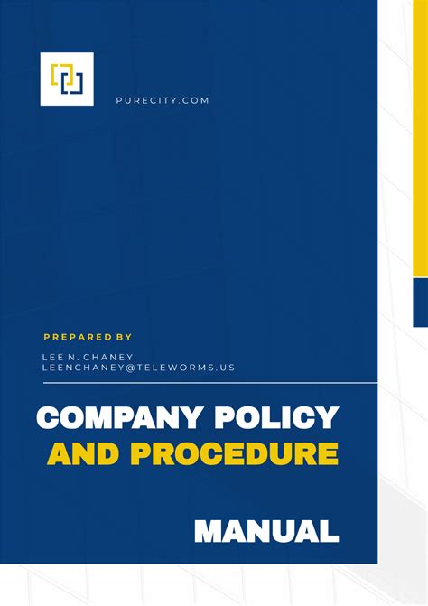 sample company policy manual pdf PDF