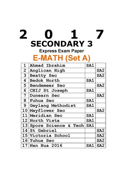 sample exam math secondary 3 quebec Epub