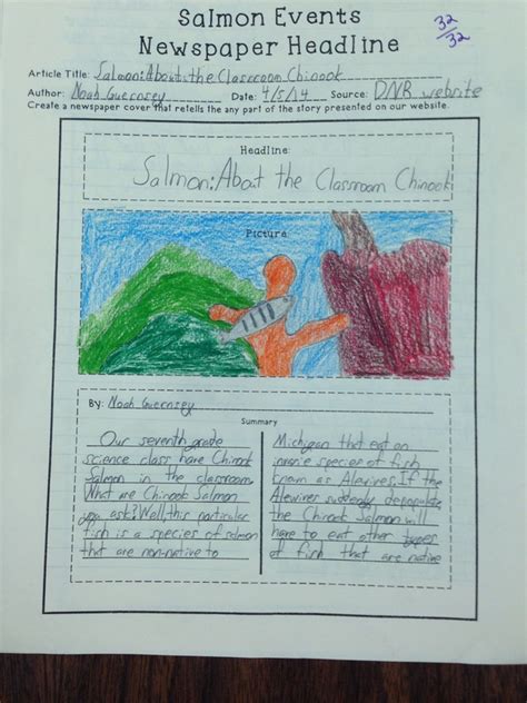 sample grade 4 newspaper articles Epub