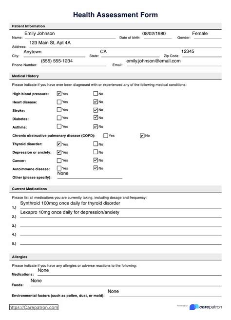 sample health assessment paper Reader