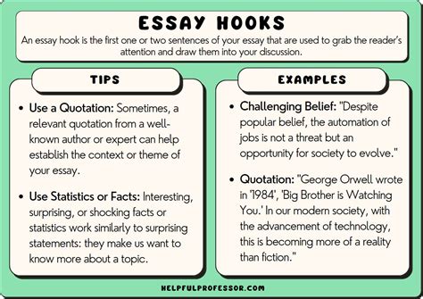 sample hooks for essays Doc