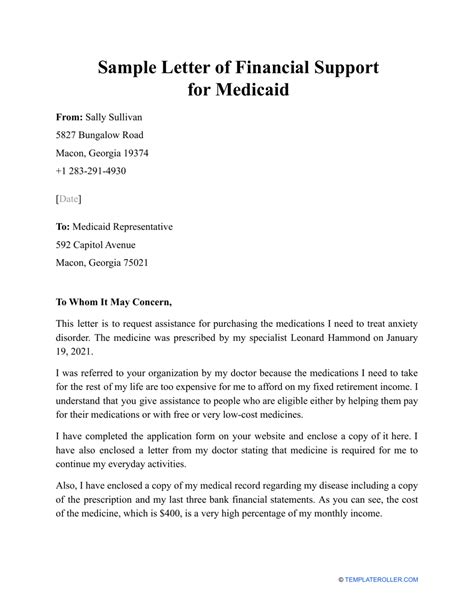 sample letter of support for medicaid application Kindle Editon