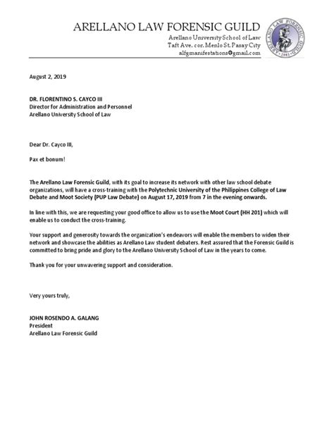 sample letter request for cross training Doc