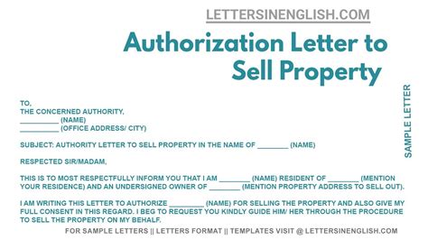 sample letter to sell property Ebook Reader