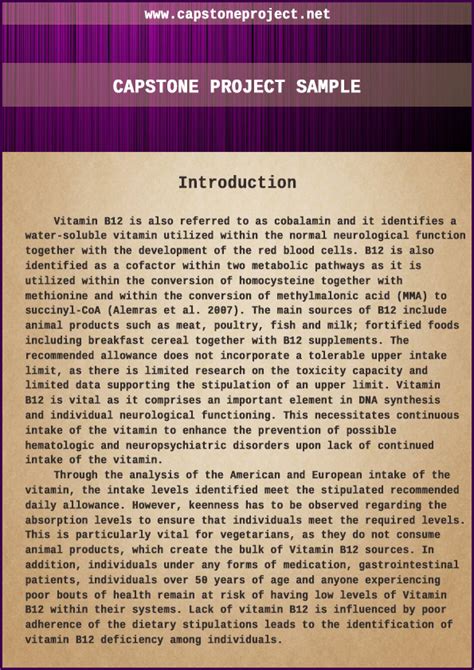 sample master capstone papers PDF