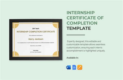 sample of certificate of completion for internship Reader