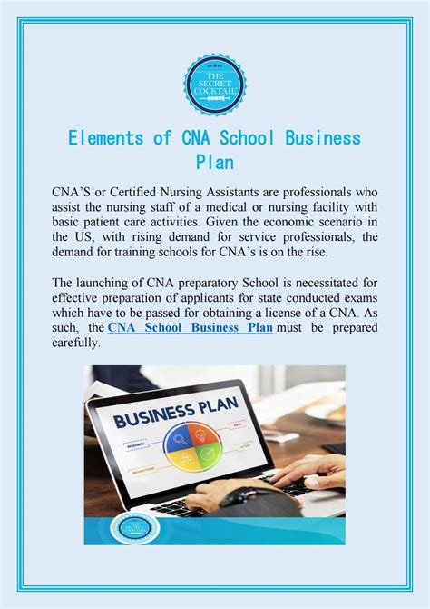 sample of cna training school business plan PDF