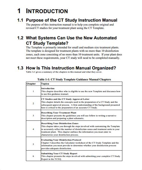 sample of instructional manual PDF